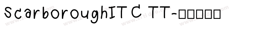 ScarboroughITC TT字体转换